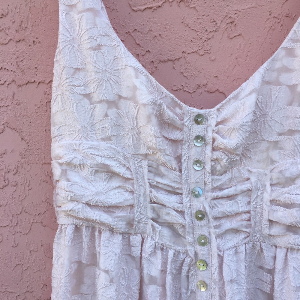 Free People Sleeveless Maxi Dress Pink FLAW